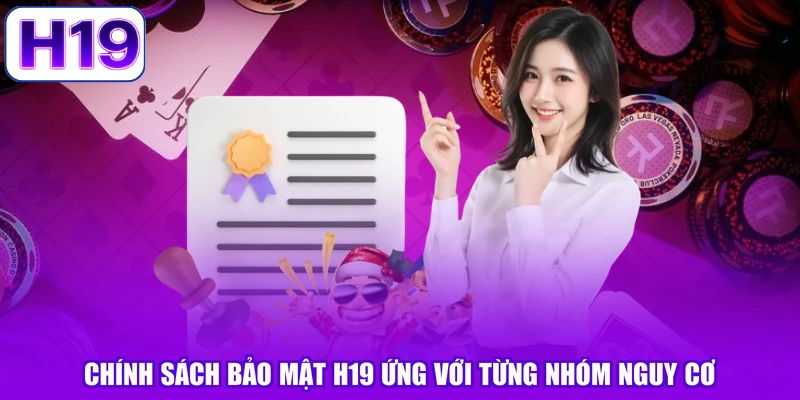 Chính sách bảo mật H19 ứng với từng nhóm nguy cơ