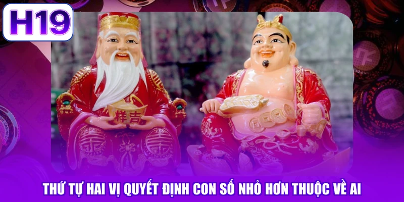 Thứ tự hai vị quyết định con số nhỏ hơn thuộc về ai