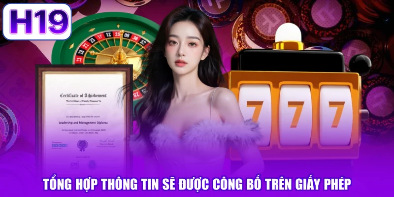 Tổng hợp thông tin sẽ được công bố trên giấy phép