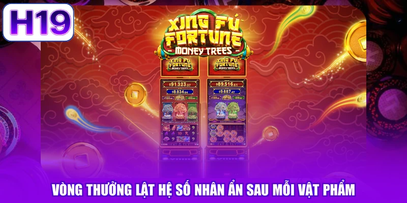 Vòng thưởng lật hệ số nhân ẩn sau mỗi vật phẩm